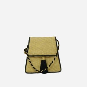 BV Wicker Mini Crossbody Bag